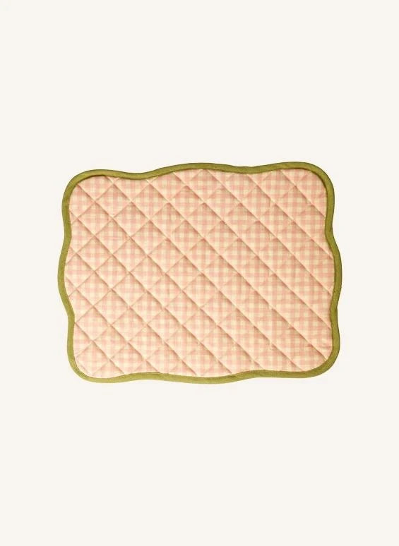 Rice - Conjunto de Servilletas Americanas Vichy | Durazno