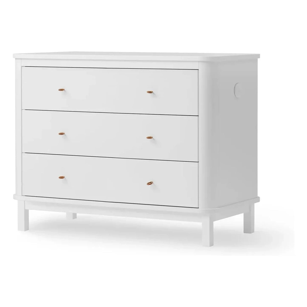 Oliver Furniture - Cómoda de 3 cajones de roble | Blanco