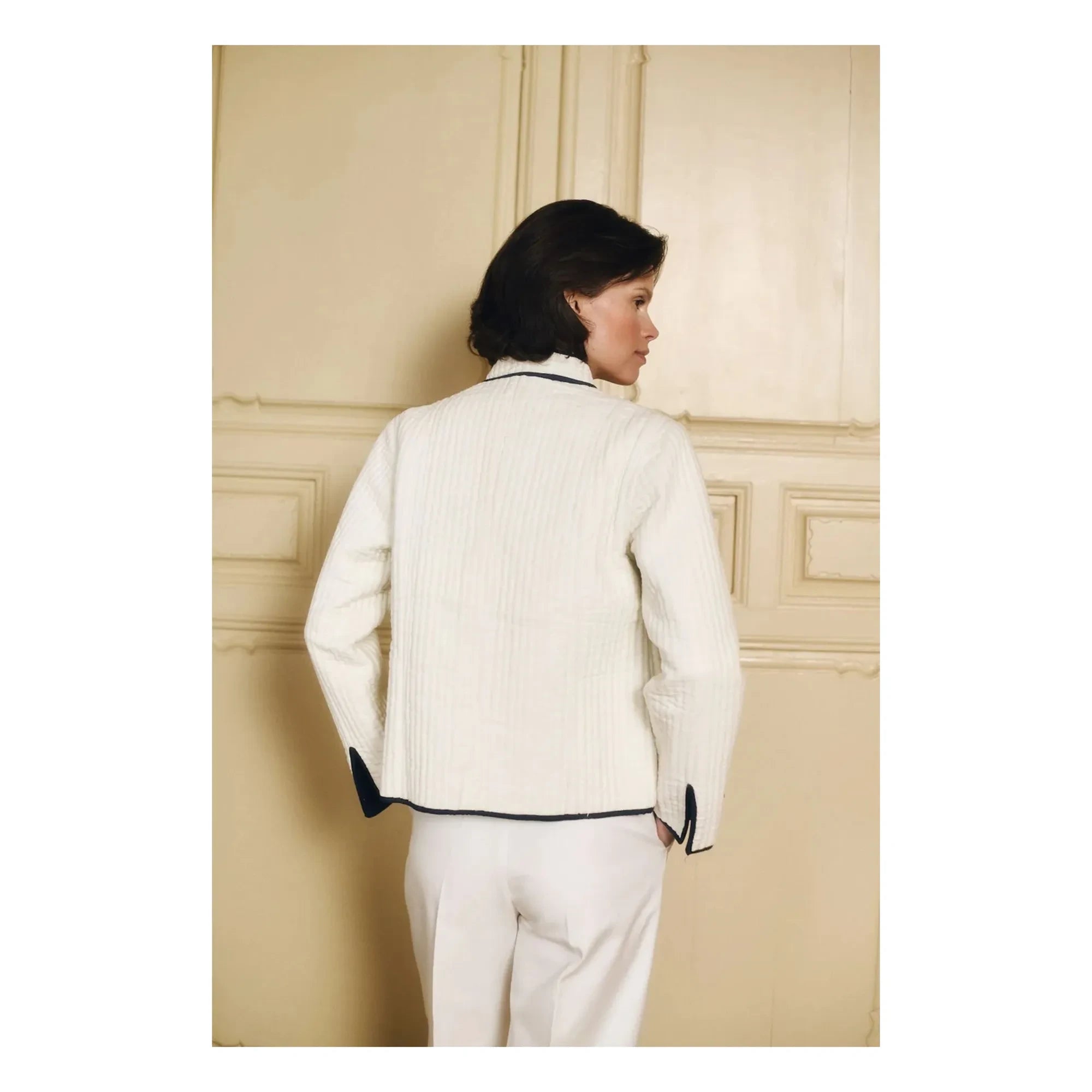 Maria de la Orden - Chaqueta de algodón Fittonia | Azul marino