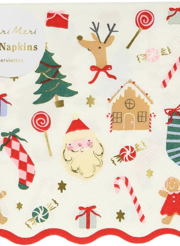 Meri Meri - Servilletas Joli Noël - Set de 16