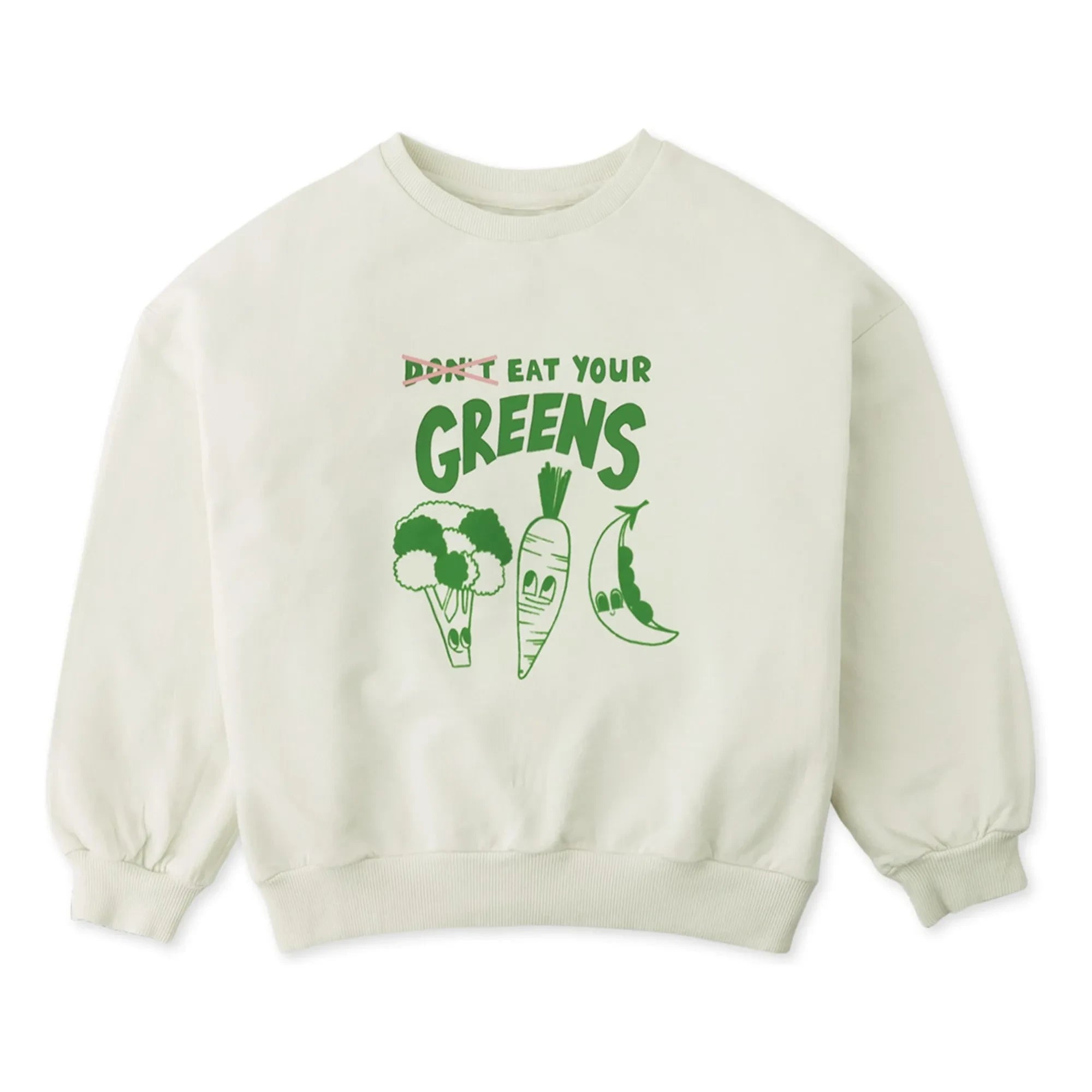 Sudadera Gingersnaps - Serena Eat Your Greens | Blanco