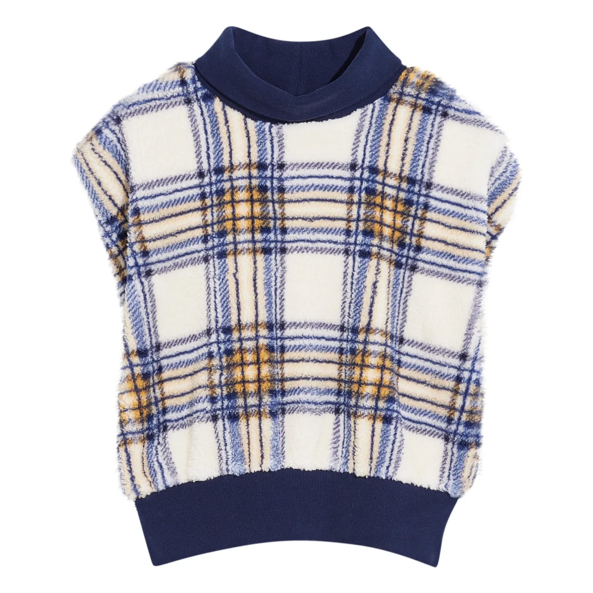 Bellerose - Chaleco de punto Anne Carreaux sin mangas | Crudo