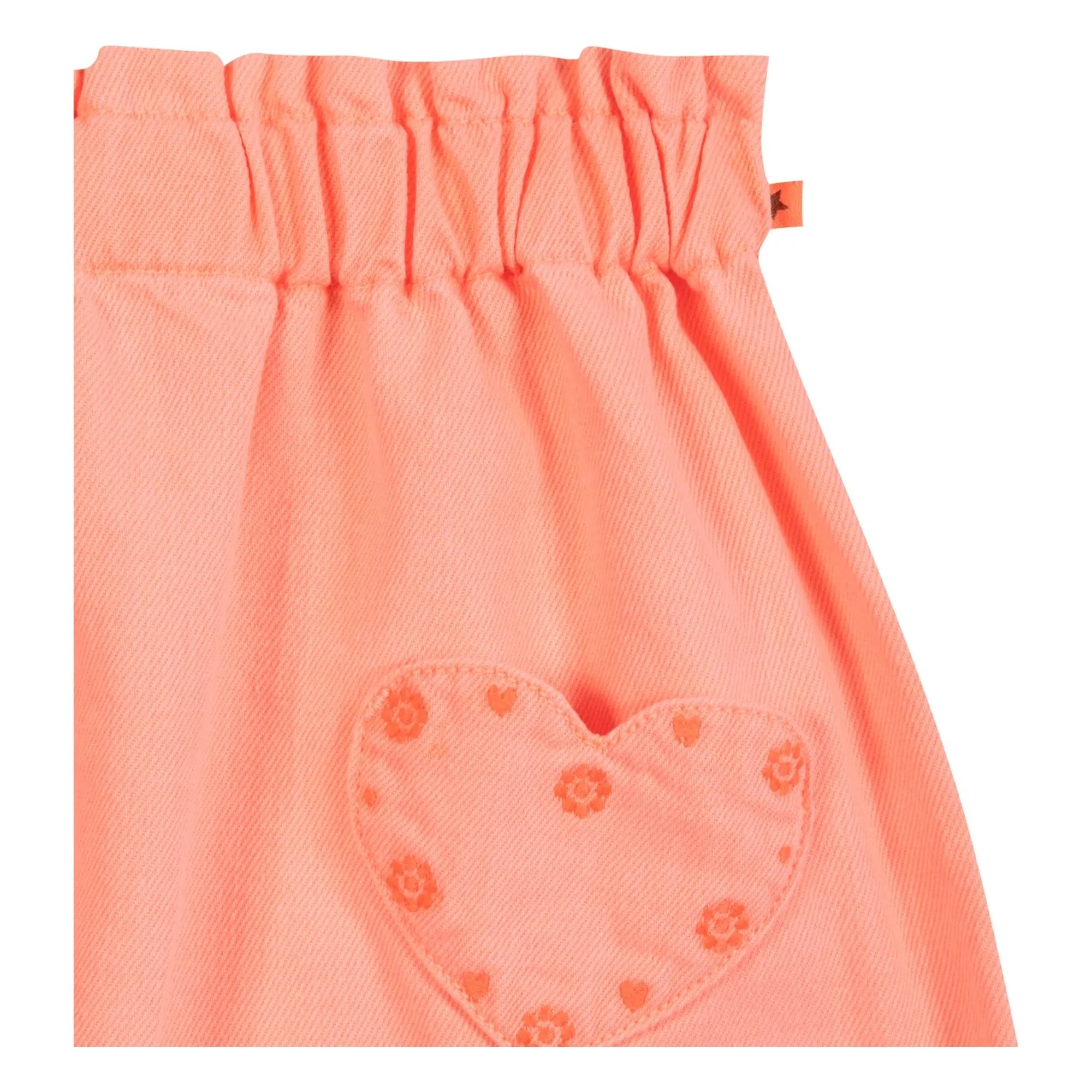 Bonton - Falda con bolsillos en forma de corazón bordados Douchka | Coral
