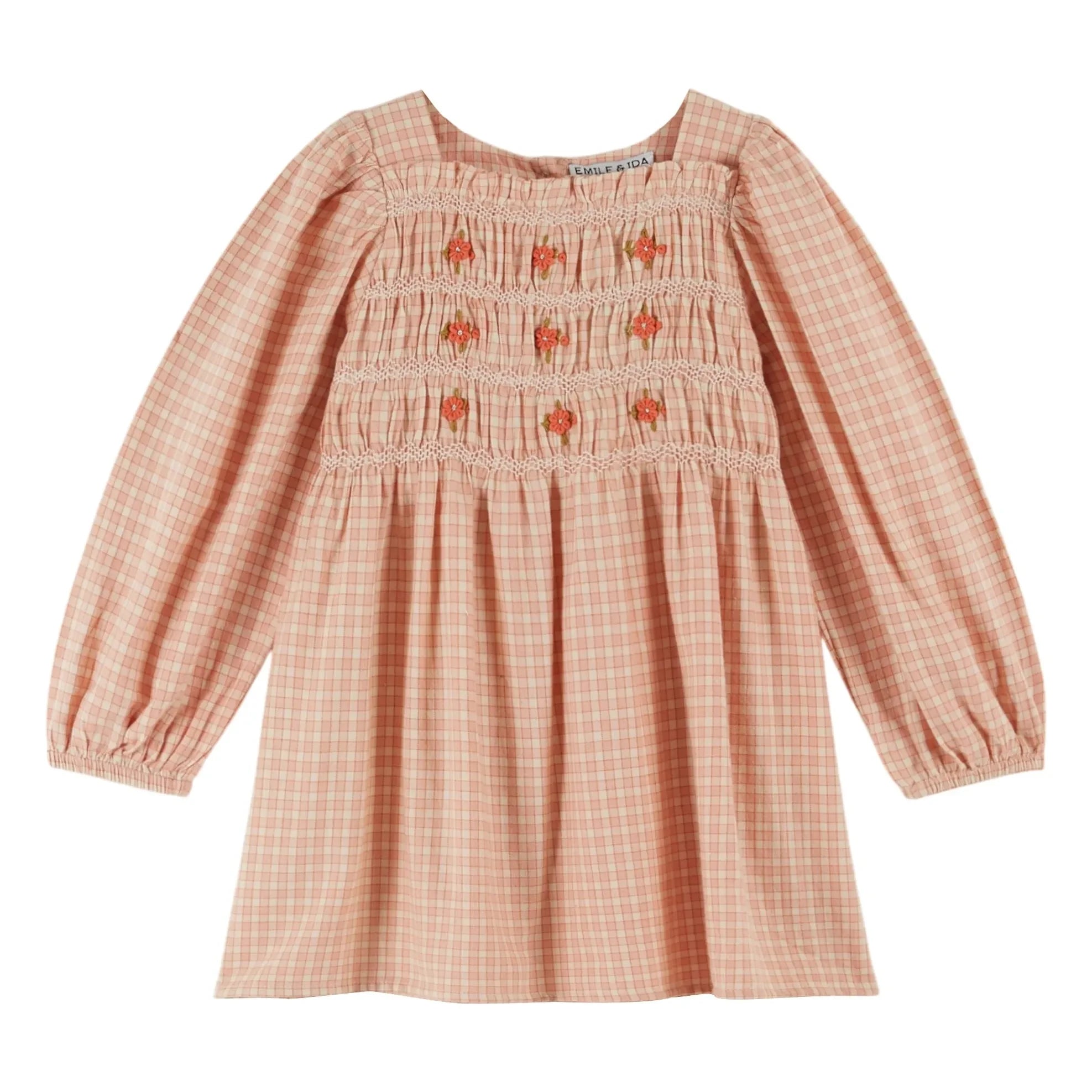 Emile et Ida - Vestido plisado de niña | Rosa