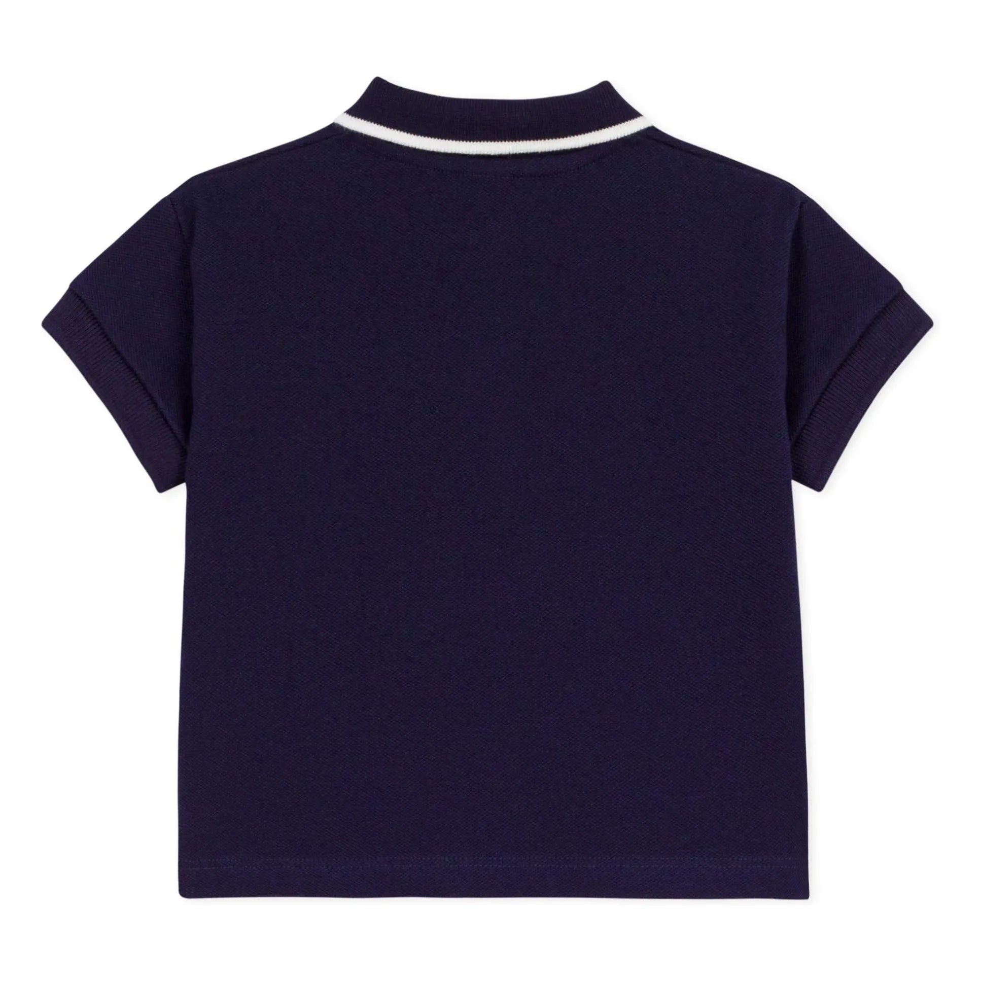 Petit Bateau - Polo de bebé de algodón orgánico | Azul noche