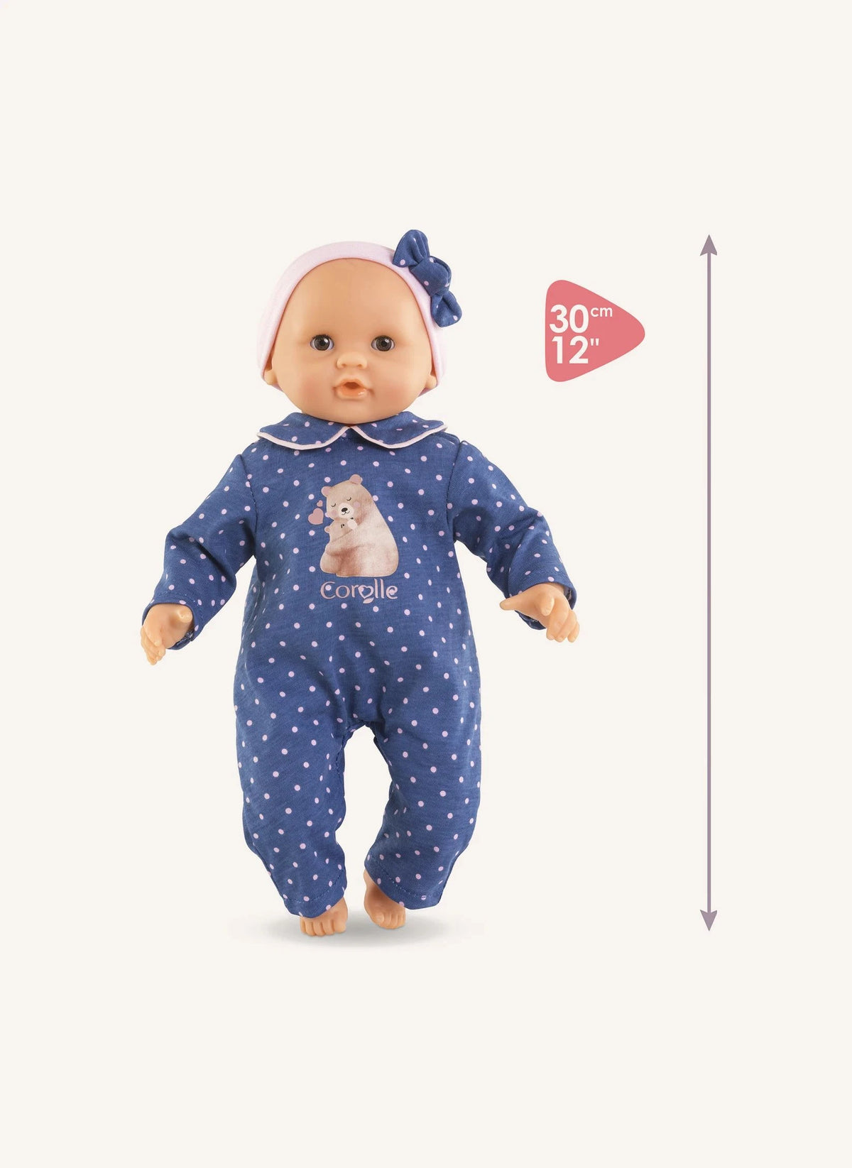 Corolle - Mi Primer Muñeco - Muñeca Linda Capucine Osito de Juguete | Azul