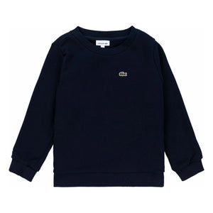 Lacoste - Sudadera de Felpa con Logo de Algodón Orgánico | Azul Marino