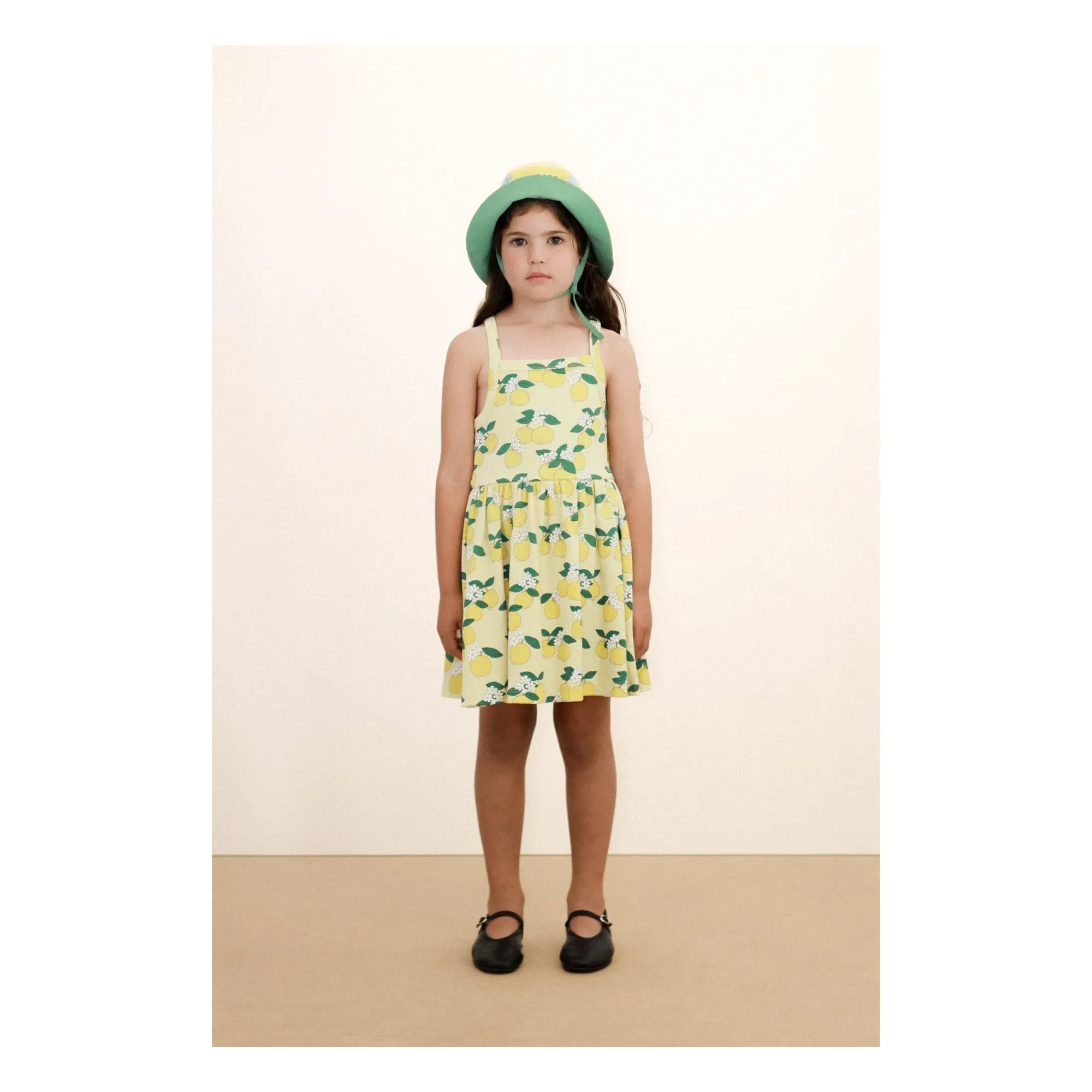 Tinycottons - Vestido naranja de algodón orgánico | Amarillo pálido