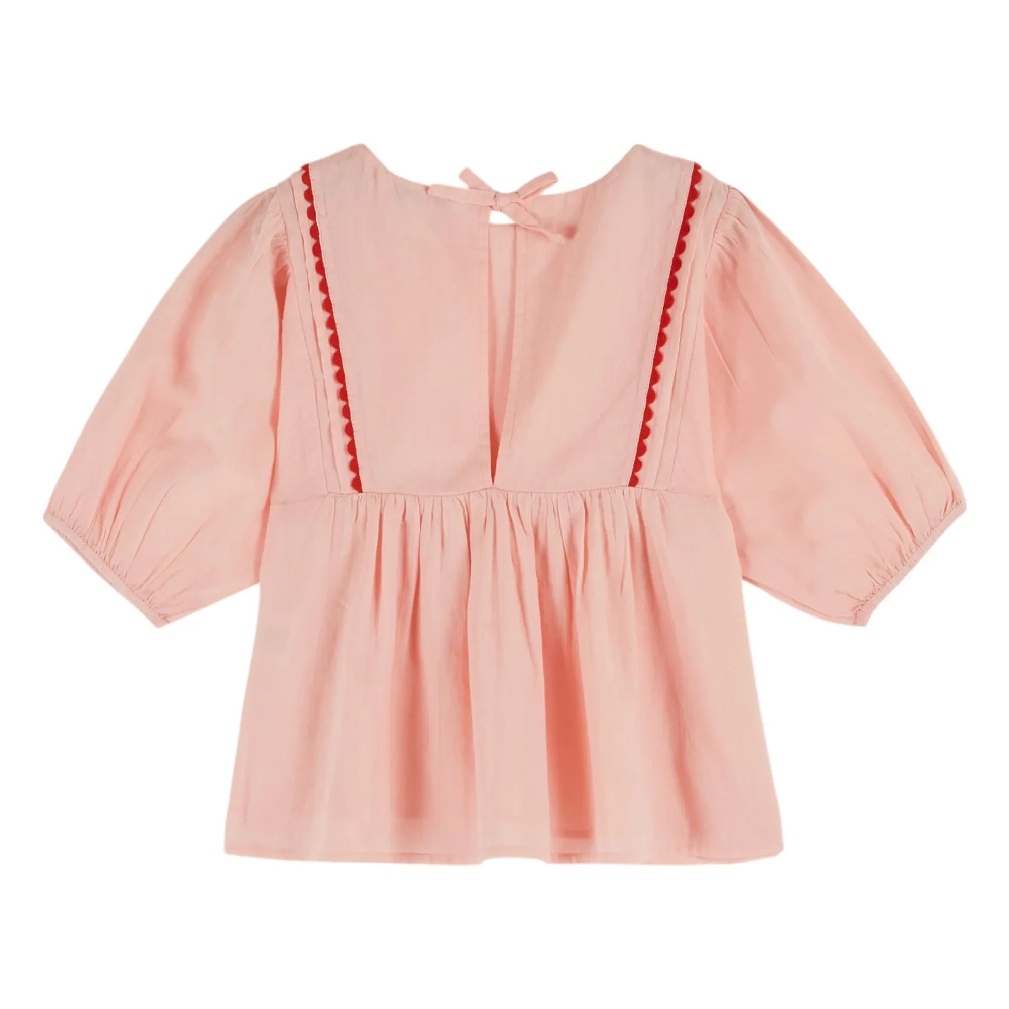 Emile et Ida - Blusa con volantes voile | Rosa pálido