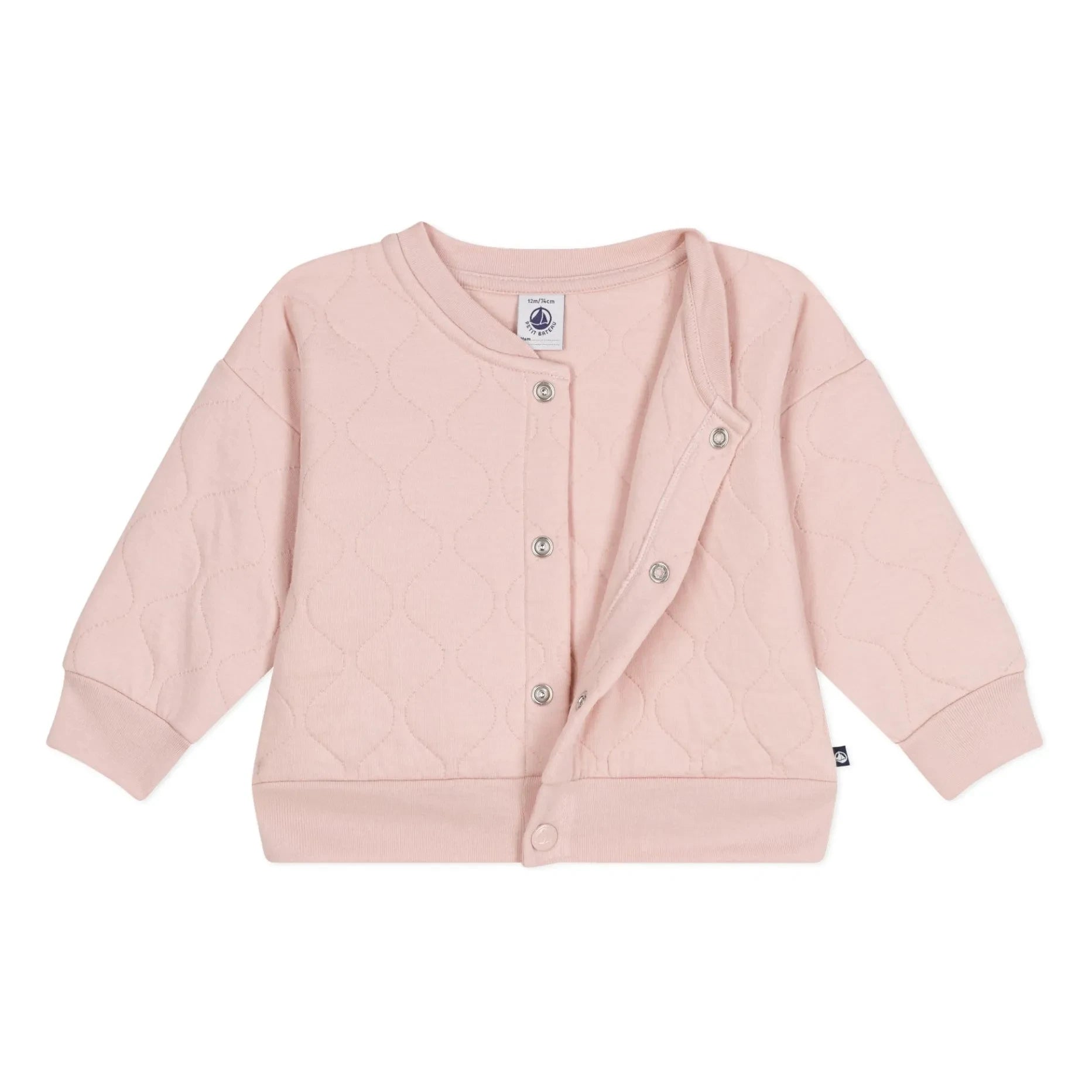 Petit Bateau - Osito Acolchado Tubique | Rosa claro