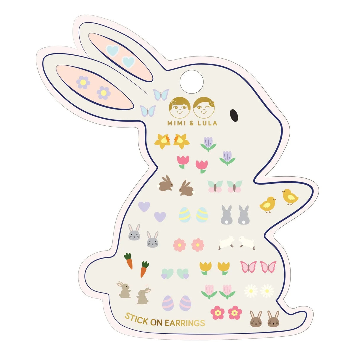 Mimi & Lula - Pendientes adhesivos de Pascua | Amarillo
