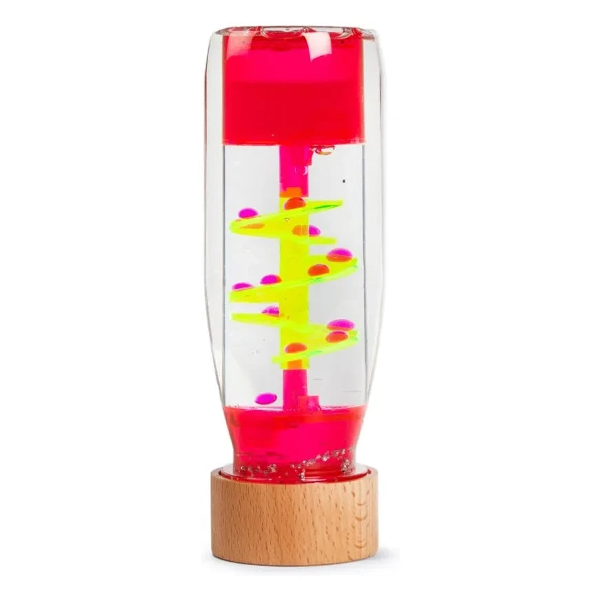 Petit Boum - Botella sensorial espiral | Rosa caramelo