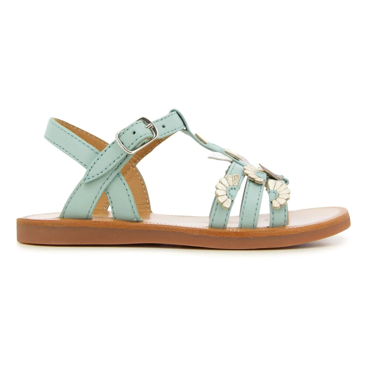 Sandalias Pom d'Api - Plagette Multi Daisy | Turquesa