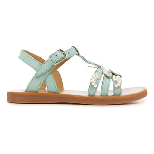 Sandalias Pom d'Api - Plagette Multi Daisy | Turquesa