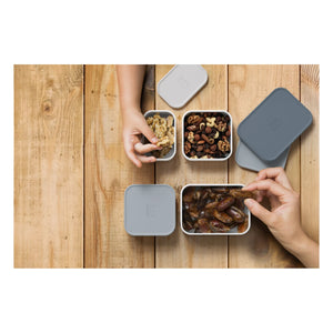 Monbento - MB Bento - Tuppers adicionales - Set de 4 | Gris