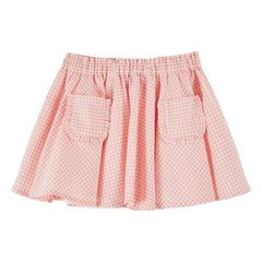Emile et Ida - Falda de cuadros vichy de algodón orgánico | Rosa