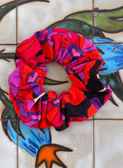 Paloma Collection - Çiçek Gücü Scrunchie | Kırmızı
