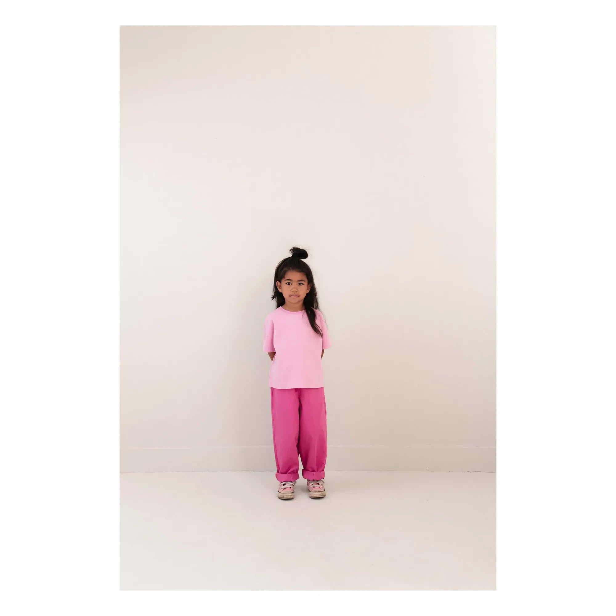 Jenest - Pantalones de algodón orgánico Maggy | Fucsia