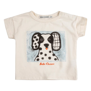 Bobo Choses - Camiseta Bebé de Algodón Orgánico Dálmata | Crudo