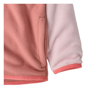 Patagonia - Chaqueta polar Micro D Snap-T de fibra reciclada para bebé | Rosa