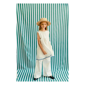 Tinycottons - Vestido de lino Swans | Blanco