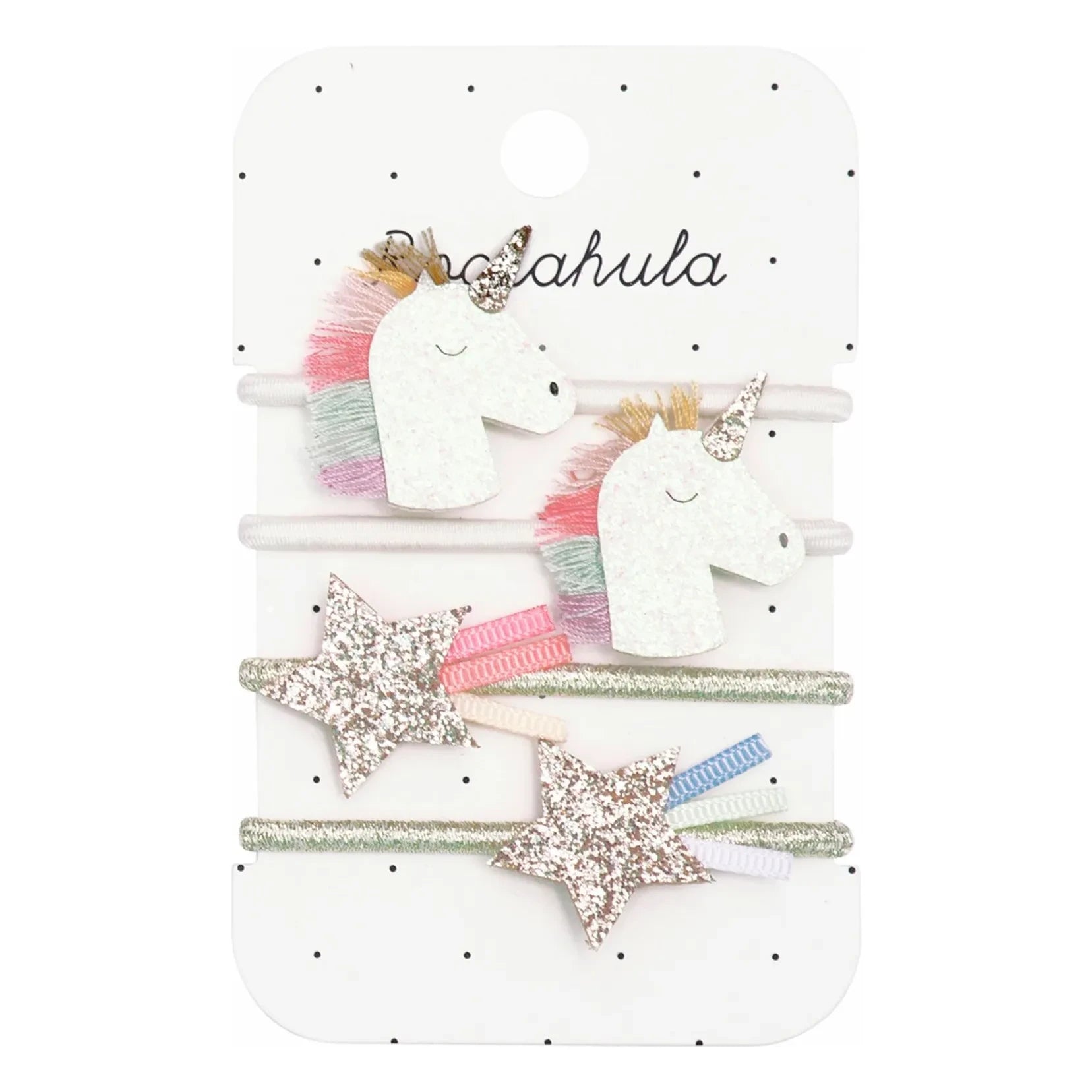 Rockahula Kids - Set de 4 Pasadores de Unicornio | Blanco