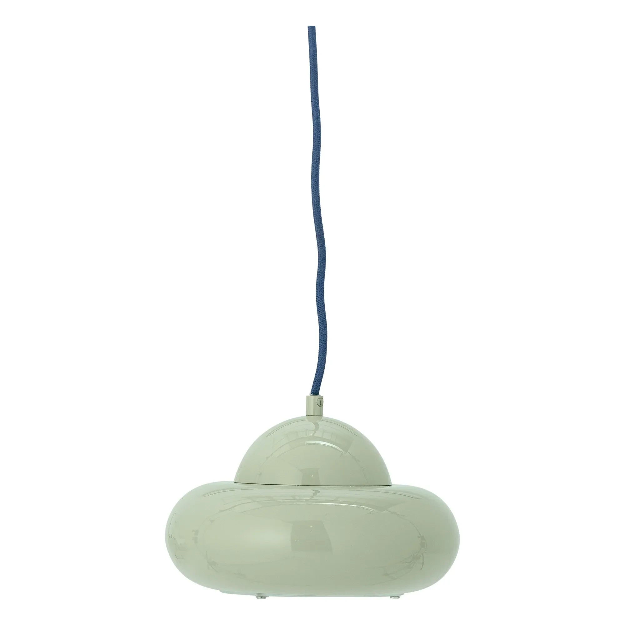 Bloomingville - Lámpara colgante Bubble de metal | Verde almendra
