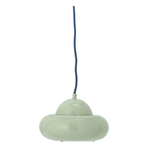 Bloomingville - Lámpara colgante Bubble de metal | Verde almendra