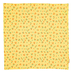 Piupiuchick - Pañuelo floral de algodón orgánico | Amarillo