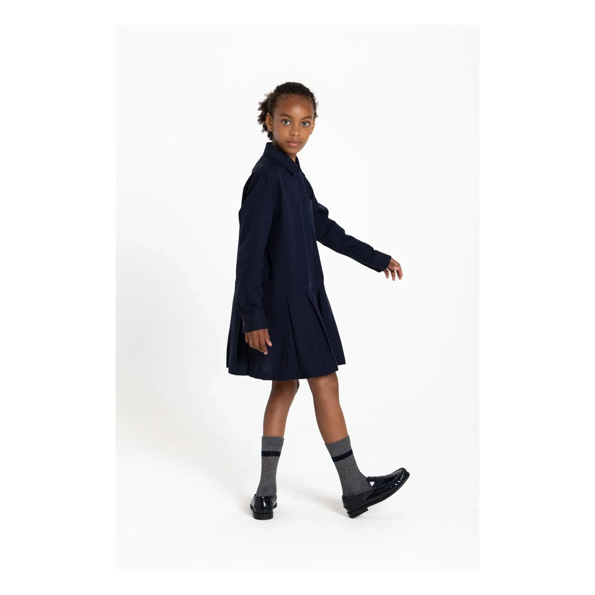 Smallable Kid - Vestido camisero Crown | Azul marino