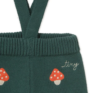 Tinycottons - Pantalones de punto con estampado de setas | Verde