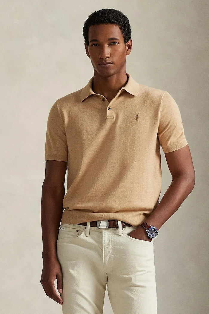 Suelto de Algodón de Manga Corta para Hombre Polo Ralph Lauren