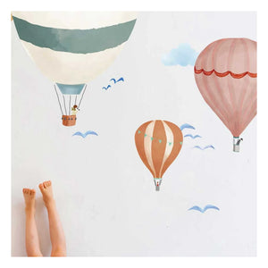 MIMI'lou - Vinilo de globo aerostático de acuarela