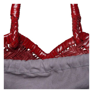 Vipera - Crudelia Deri Tote | Koyu kırmızı