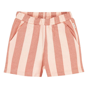 Tumble N'Dry - Pantalones Cortos de Algodón Reciclado a Rayas Lunario | Melocotón