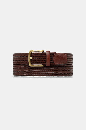 Cinturón trenzado de cuero para hombre Barbour
