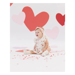 Quincy Mae - Vestido con corazones | Marfil