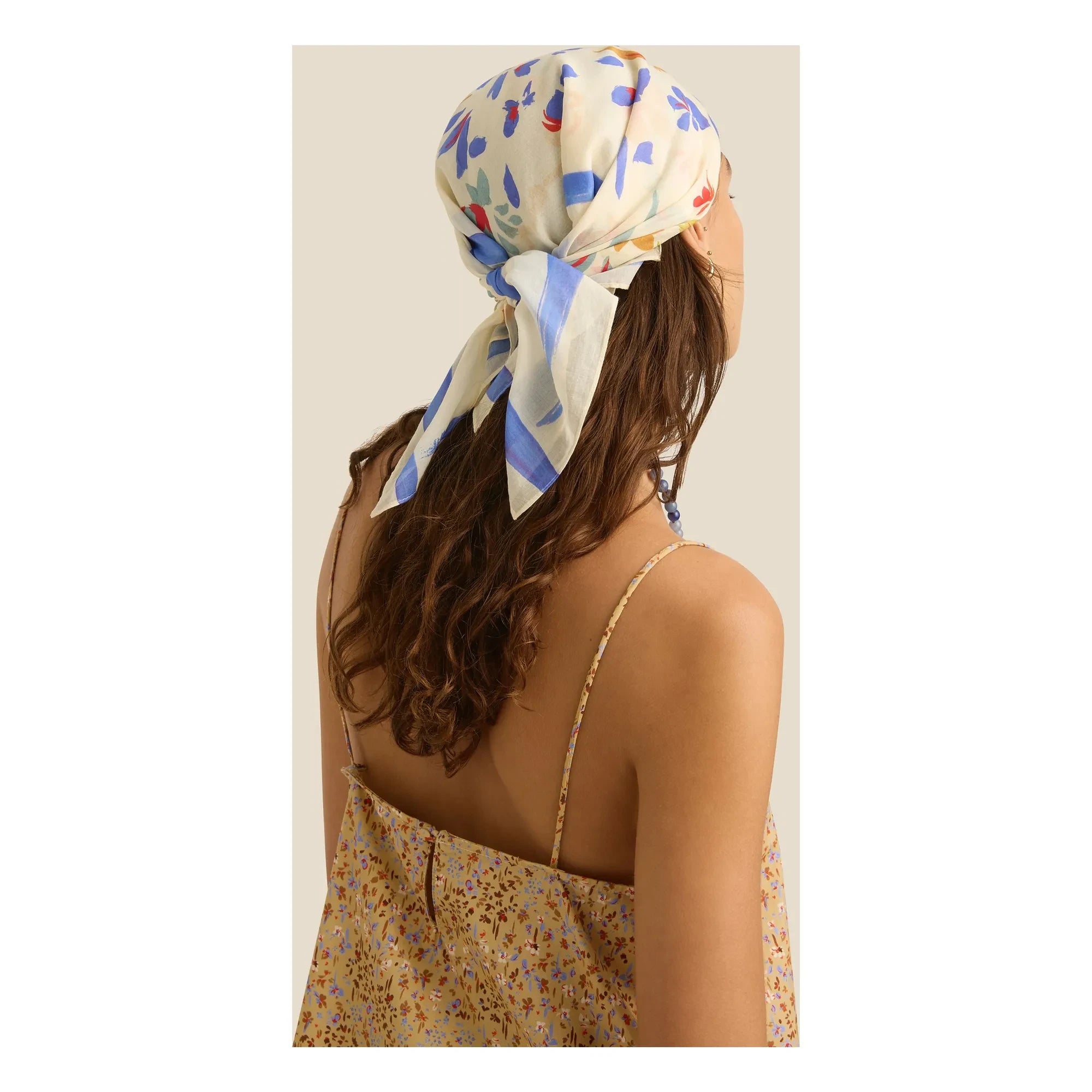 Soleil Soleil - Pañuelo de algodón orgánico Posy | Beige