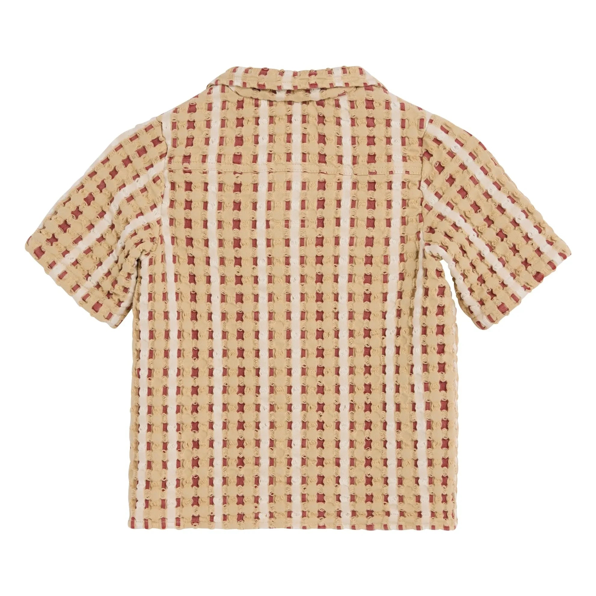 OAS - Camisa de gofres Lano Nicaro | Rojo