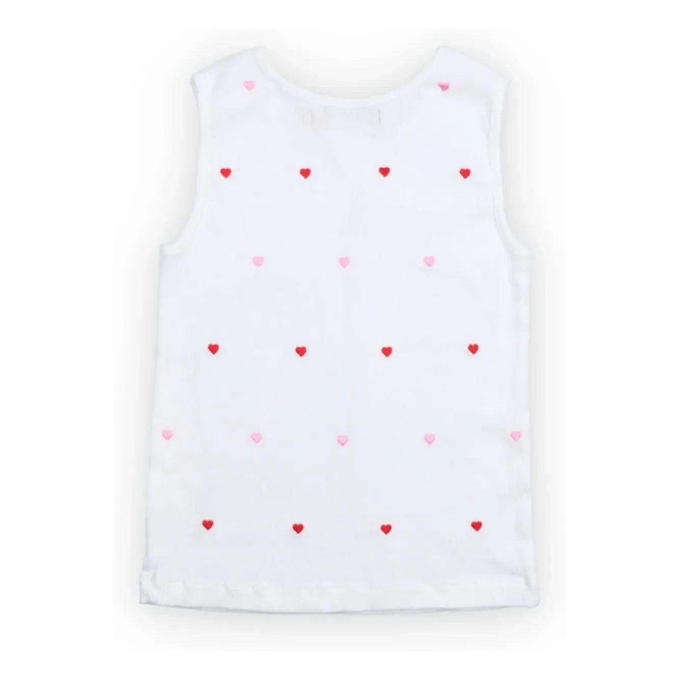 the new society - Camiseta sin mangas en relieve Petunia Hearts | Blanco