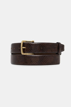 Cinturón de cuero Barbour Jaspar para hombre