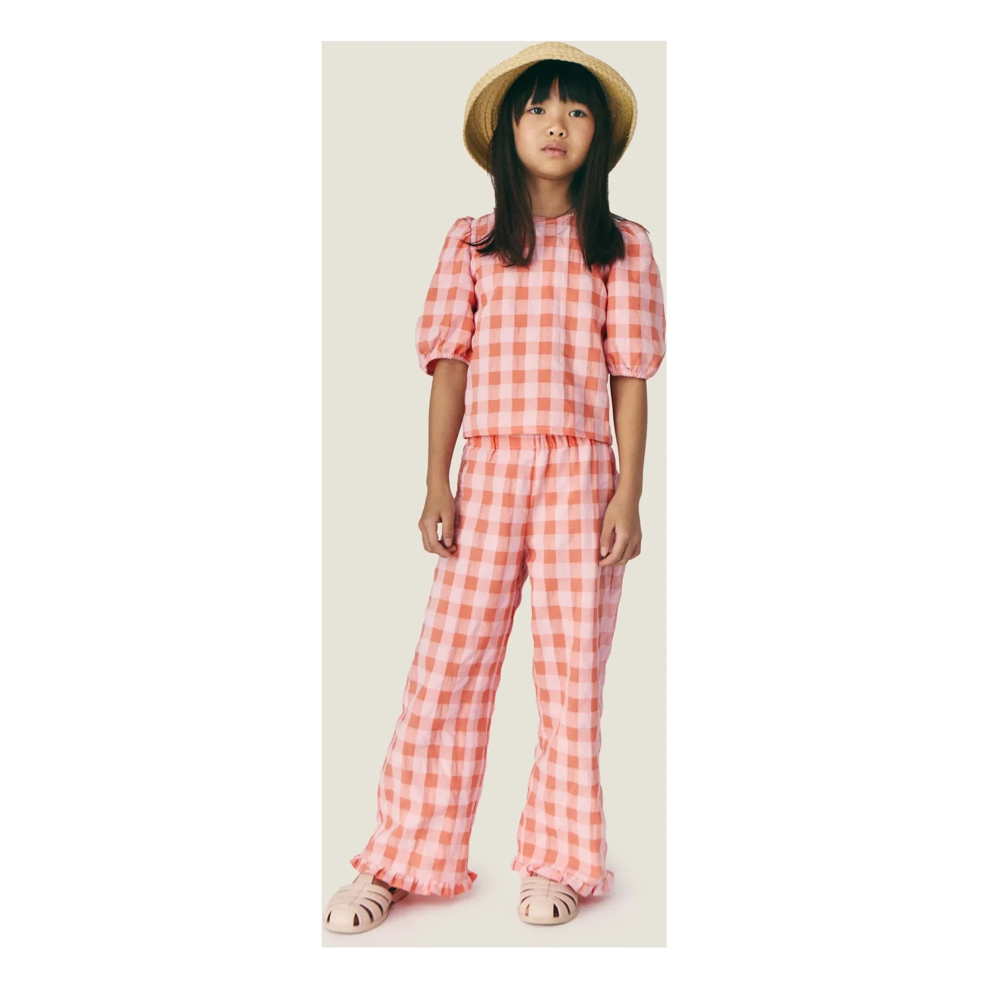 Mipounet - Pantalones Mirelle Vichy | Rosa