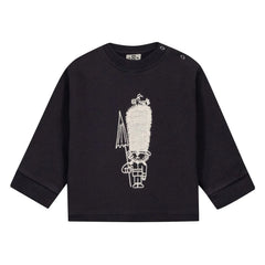 Bonton - Sweat Smily Poodle | Koyu arduvaz gri