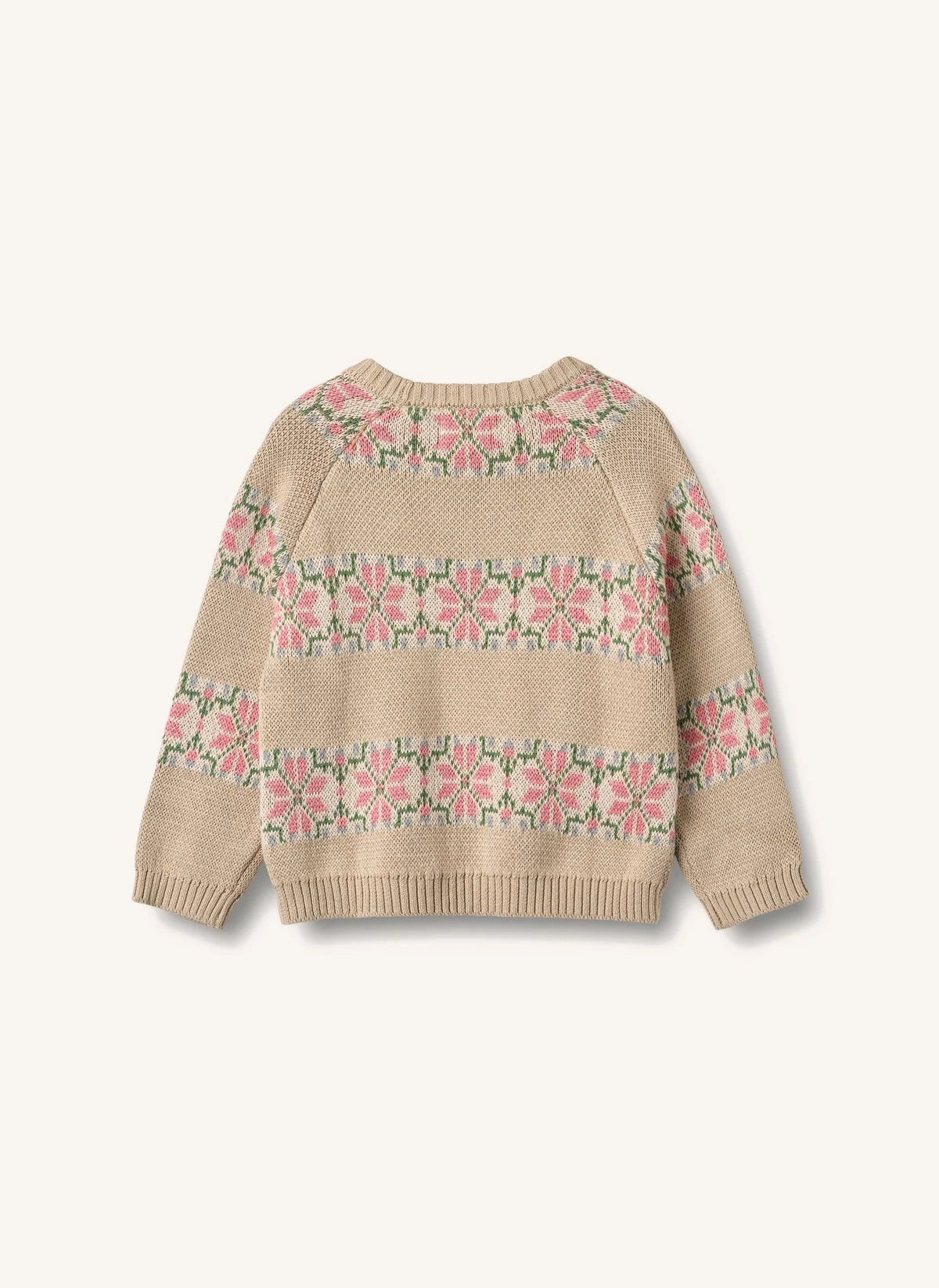Wheat - Suéter de Algodón Orgánico con Jacquard Alberte | Beige