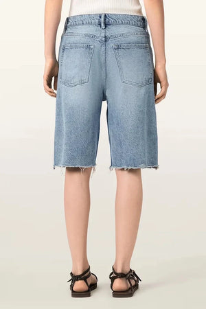 AllSaints AKI - Shorts vaqueros para mujer