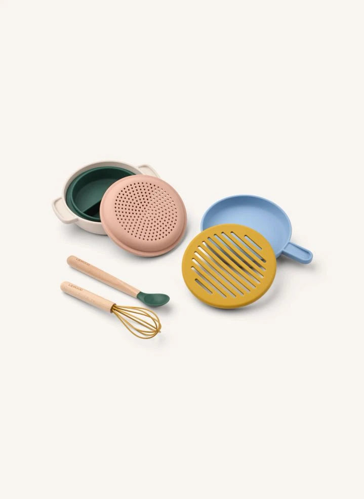 Liewood - Set de cocina de juguete Elio | Beach Blue Multi mix