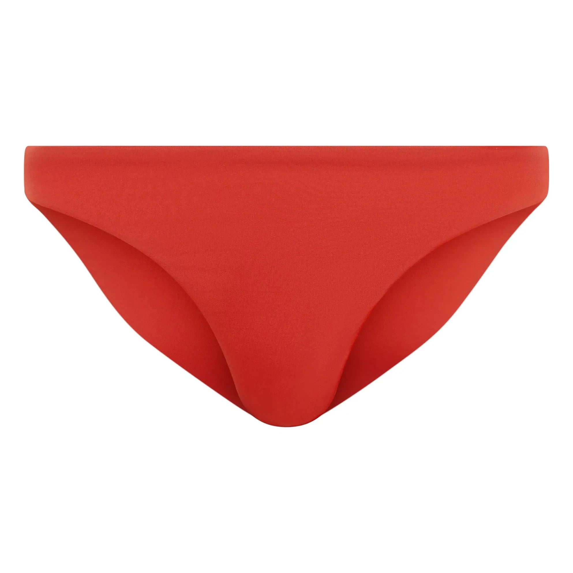 Smallable Woman - Bañador de corte bajo Lisa | Rojo ladrillo
