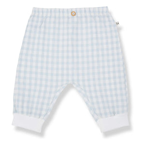1+ in the family - Pantalones Karpathos Vichy Seersucker | Azul claro