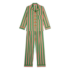 Maria de la Orden - Pijama de rayas Malo | Naranja