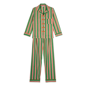 Maria de la Orden - Pijama de rayas Malo | Naranja